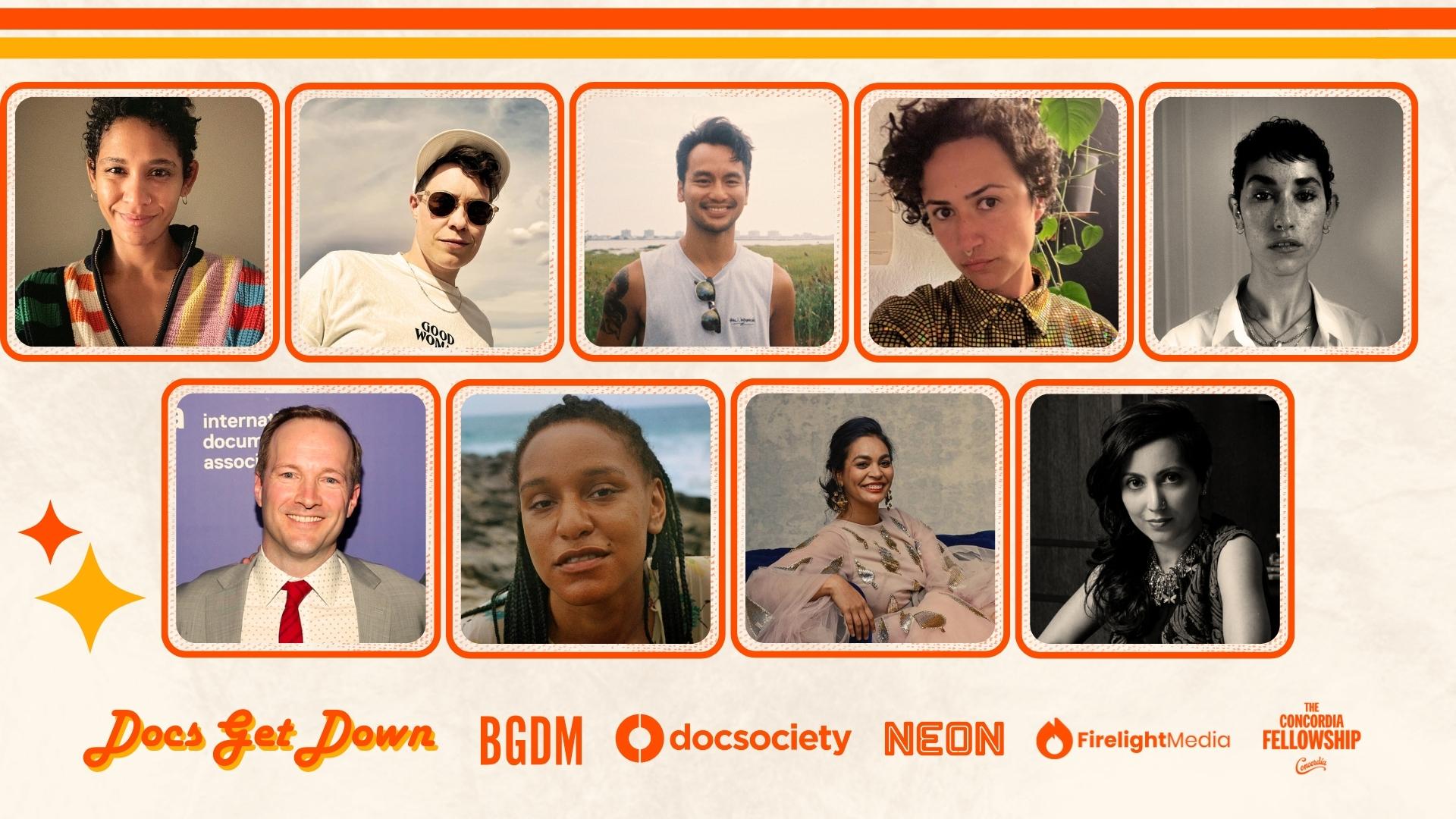 Docs Get Down 2024 Host Committee: Nell Augustin, Elise McCave, Gerry Leonard, Riham Ezzaldeen, Mars Verrone, Jeff Seelbach, Rebeca Huntt, Shruti Ganguly and Raeshem Nijhon.